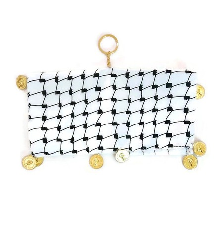 Palestinian keffiyeh keyring - palestinian,